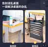 得力（deli）挂书袋课桌书挂袋 升级款交叉收纳书桌挂袋 书袋 学生书本收纳神器 加厚款 灰色毕业礼物 实拍图