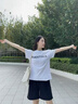 真维斯（Jeanswest）短裤女夏季新款宽松超显瘦运动短裤女慵懒风A字休闲纯色五分裤 实拍图
