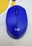 罗技（Logitech）M330 静音鼠标 无线鼠标 办公鼠标 右手鼠标 蓝色 带无线2.4G接收器 实拍图
