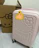 银座Hello Kitty 正版联名行李箱高颜值轻便旅行箱万向轮拉杆箱 24英寸拉链 实拍图