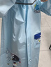 牧萌儿童雨衣带书包位男女童加长全身学生雨披 蓝太空人拉链款4XL 实拍图