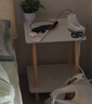 逸朗德（YILANGDE）简易床头柜小型卧室现代简约迷你床边柜收纳架储物柜子置物床头桌 象牙白色双层40*40*53cm 实拍图