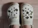 卡骆驰（CROCS）经典洞洞鞋轻便百搭女沙滩鞋包头拖鞋男鞋|10001 骨白色-2Y2(含智必星) 41 /42(260mm) 实拍图