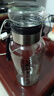 【送杯套】大容量加厚玻璃杯子便携杯茶水分离带杯套泡茶水杯 透明 1000ml吨吨桶 1只装 实拍图