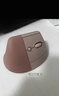 罗技（Logitech）Lift人体工学鼠标 垂直鼠标 小手鼠标 无线蓝牙鼠标 3台设备秒切换 带Logi Bolt接收器 粉色 实拍图