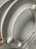 潜水艇马桶盖通用坐便器盖子家用加厚盖板老式抽水马桶圈器配件缓降 V型叠盖款MG11 长底座快拆 实拍图