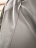 莫代尔高档棉麻休闲家居服男运动透气夏季中国风V领修身中年爸爸两件套 422灰色套装 4XL 实拍图
