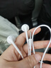 纽曼（Newmine）NM-LK06有线手机耳机音乐耳机半入耳式线控3.5mm接口电脑笔记本手机适用音量调节增强版 白色 实拍图