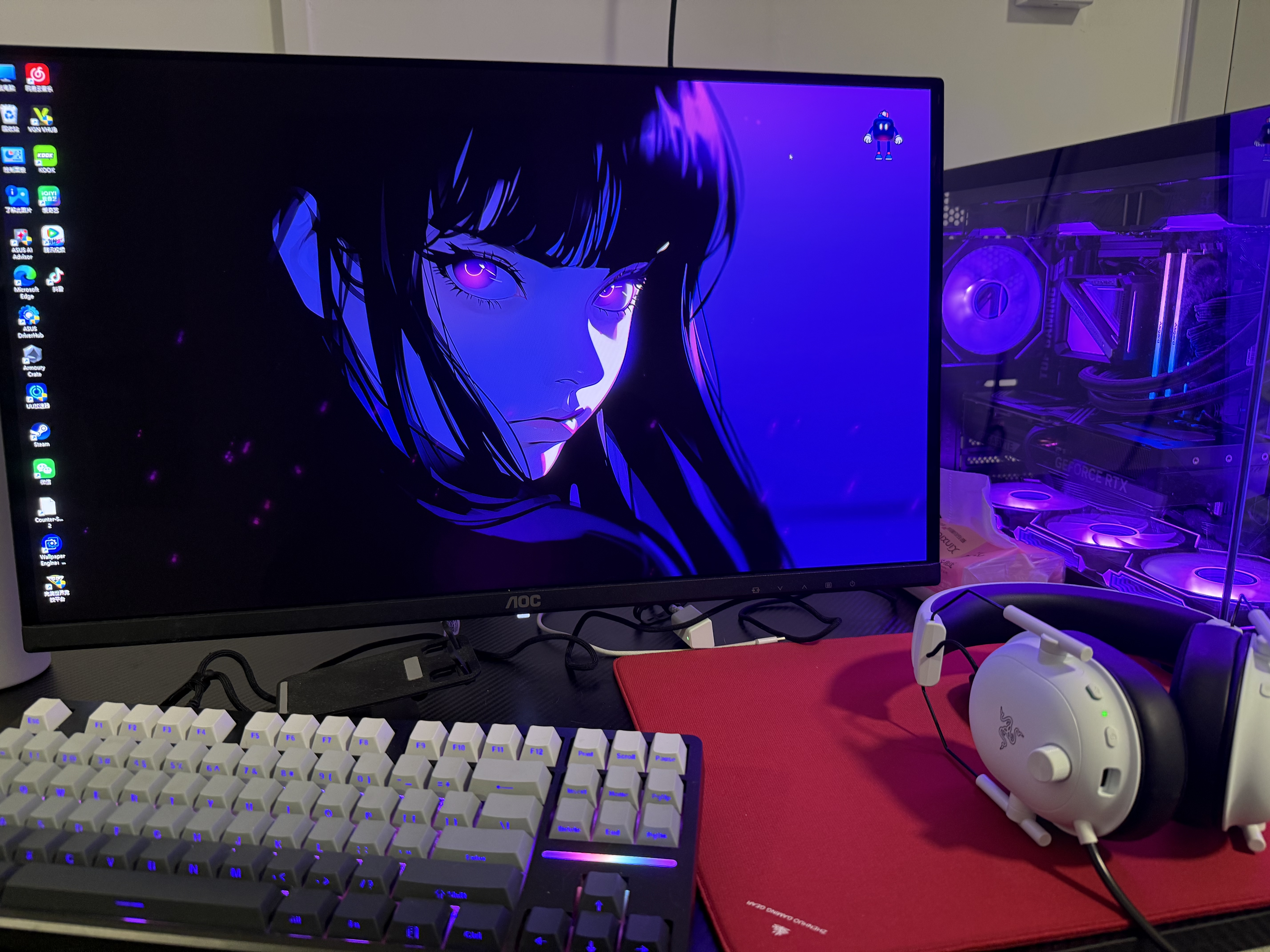AOC 26.5英寸电竞游戏FPS显示器 2K360Hz QD-OLED 原生10bit 0.03ms HDR硬件低蓝光 电脑游戏防烧屏幕 【FPS极致体验】2K 360Hz Q27G40SDE 实拍图
