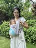 爱宝适婴儿背带新生儿背巾前抱后背式宝宝外出多功能抱娃神器青鸾灰M413 实拍图