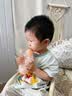马博士婴儿辅食袋宝宝米糊果泥袋挤压式储奶保鲜喂辅食神器双吸管背带粉 实拍图