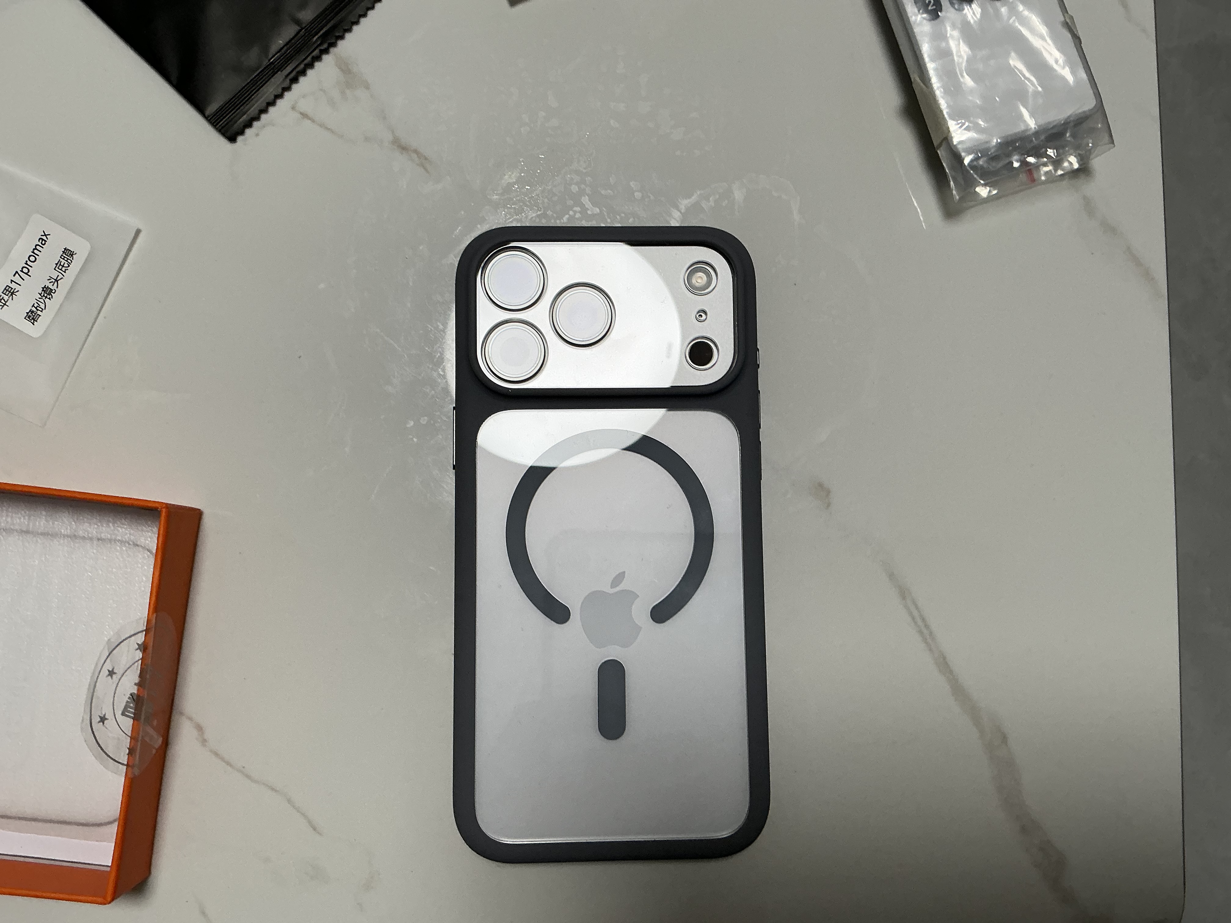 京工智造【超好手感丨自带Ai键】适用苹果17promax手机壳iphone17pro保护套全包防摔17Air磁吸硅胶软边透明 【灰色】磁吸款&自带相机键 苹果17promax（贈钢化膜） 实拍图