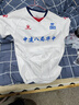 卡尔美（KELME）定制足球服男套装比赛透气短袖V领组队服印字印号球衣 白红 L 实拍图