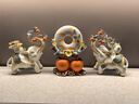 赟娅平安喜乐财福大象客厅玄关电视柜摆件高档办公室家居乔迁新居礼品 米黄平安喜乐对象+平安对扣 实拍图