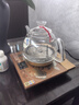 金灶（KAMJOVE）自动上水电热水壶 全智能玻璃煮水壶 底部上水茶台烧水壶保温一体 香槟金 1个 实拍图
