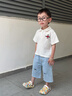 巴布豆（BOBDOG）儿童拖鞋男女童宝宝凉鞋室内外软底洞洞鞋 米白 170码 实拍图