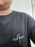 回力（Warrior）纯棉t恤男夏季新款重磅运动上衣男士潮流短袖宽松体恤 黑色 XL 实拍图