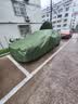 HAPOWER汽车车衣车罩防晒防雨隔热遮阳保护全罩尘棉绒通用四季加厚牛津布 【绿色】600D牛津布加厚航天涂银+收纳袋 【SUV/越野车专用】防爆晒遮阳隔热防雨防冰雹 实拍图