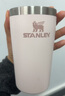 STANLEY咖啡杯保温杯保温保冷水杯不锈钢杯子便携时尚户外男女士七夕礼物 【容量升级】晶粉色- 473ml 实拍图