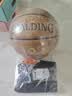 斯伯丁（SPALDING）篮球飞行员06十字型防尘吸湿皮料室内外通用7号成人青少年77-739Y 实拍图