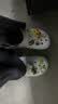 卡骆驰（CROCS）檀健次同款经典泡芙洞洞鞋百舒适男沙滩鞋女鞋休闲鞋|207521 白色-100(含智必星) 37 (230mm) 38 实拍图