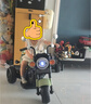 贝趣儿童电动车摩托车1-3-6岁宝宝三轮车小孩玩具车可坐人遥控电瓶车 橄榄绿【遥控双驱+双电瓶+早教】 1-7岁生日周岁六一儿童节礼物 实拍图