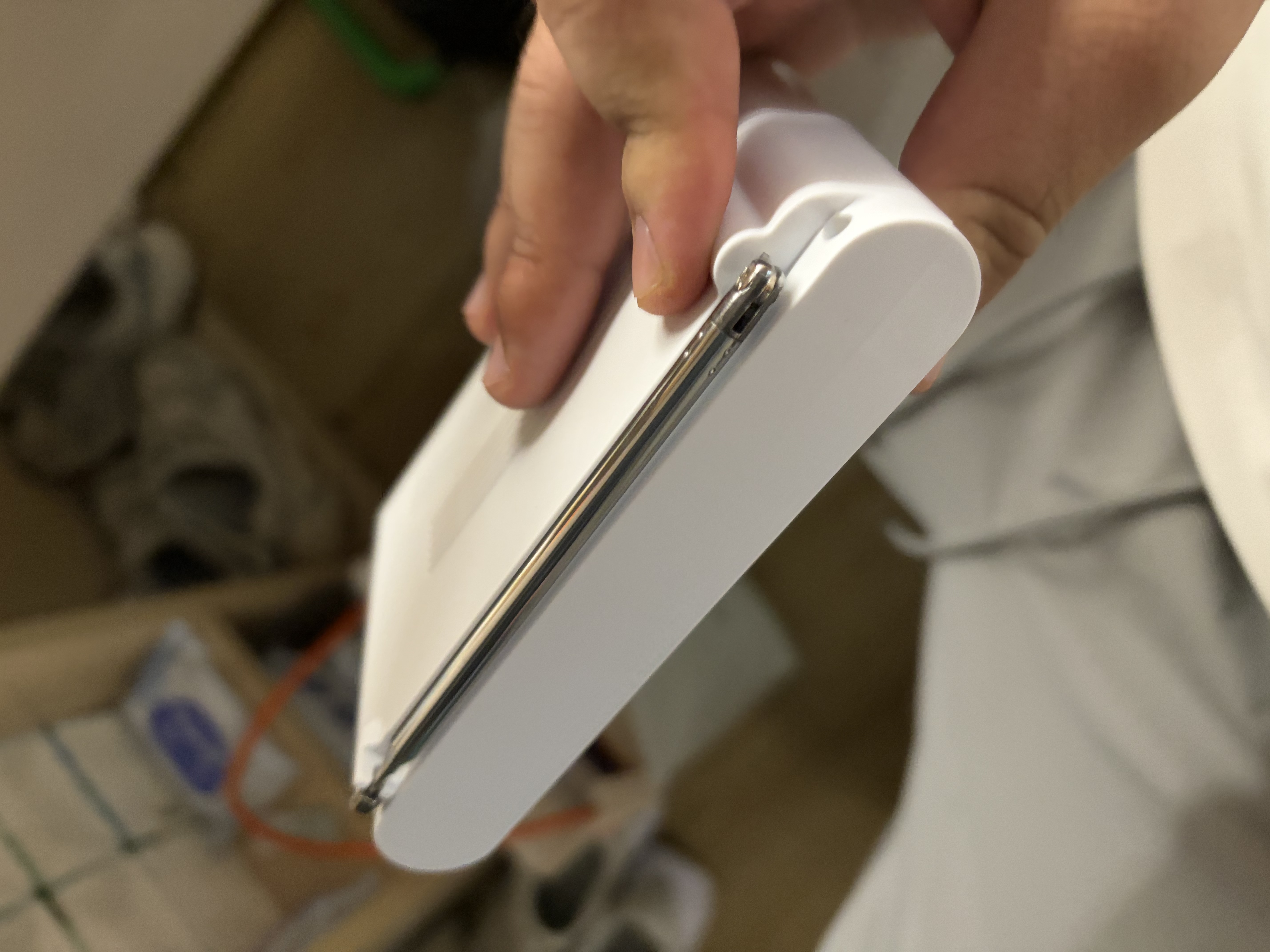 索贝纳英语四六级听力收音机四级六级考试专用大学校园FM调频广播46级高考三级ab级专四专八学生用接收机 电池款【时间电量显示】白色 实拍图