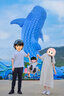 革曼孕妇装夏装宽松大码上衣遮肚子夏季裙子泡泡袖孕妇连衣裙夏天裙子 米白色 L(建议120-140斤) 实拍图