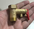 李绅泄压阀热水器安全阀适用于美的海尔史密斯电热水器全铜加厚减压阀排气水小厨宝止回阀导流通用配件 0.7Mpa【铜体铜芯】加厚约100克+送垫片 【全铜加厚】电热水器泄压阀家用 实拍图