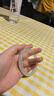 天山翠手镯少女琉璃镯子冰种春绿圆条飘花叮当 空青手镯-内径62MM 实拍图