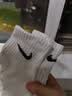 耐克速干训练短袜(3双)支撑柔软舒适Nike Everyday 速干短袜-薄 SX7677-100 M 实拍图