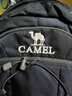 骆驼（CAMEL）户外双肩包男女轻便徒步旅行运动登山背包 A9W3CO3135 黑色 实拍图