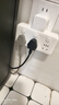 得力（deli）插座转换器 转换插头 品字形扩展插座/插板/排插/插排 一转多插座 分控无线一转三转换插座 LU5002 实拍图