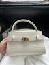 CHARLES&KEITH鳄鱼纹凯莉包手提斜挎婚包包女包生日礼物送女友CK2-50270880-1 Ivory象牙色 S 实拍图