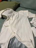 贝瑞加（Babyprints）新生儿连体衣2件装婴儿纯棉衣服初生宝宝内衣长袖薄款爬服 白蓝52 实拍图