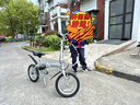 大行（DAHON） 412折叠自行车14英寸单速超轻迷你铝合金学生成人单车BYA412 银色 实拍图