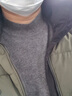 罗蒙羊毛衫男士冬季纯羊毛加厚保暖毛衣打底针织外套男装RMI1灰色XL 实拍图