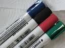施德楼（STAEDTLER）可擦白板笔 2mm防干型彩色记号笔 办公用品会议笔-黑红蓝绿各1支351WP4 实拍图
