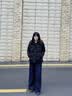 波司登冬羽绒服女士修身短款休闲加厚脱卸帽立领休闲百搭外套 实拍图