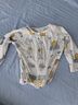 舒贝怡婴儿衣服内衣套装儿童睡衣宝宝春夏薄款家居服纯棉对开秋衣蓝色90 实拍图