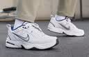 耐克轻便训练鞋秋季健身缓震老爹鞋NIKE AIR MONARCH 4 415445 102白色/金属银/深藏青 42.5 (270mm) 实拍图
