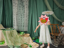 戴维贝拉（DAVE＆BELLA）唐装中国风旗袍儿童汉服女童夏季裙子夏装连衣裙宝宝薄款古装服装 灰绿DB2221771-N 130 cm（建议身高120-130cm） 实拍图