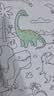 弥鹿（MiDeer）儿童涂鸦海报宝宝填色本绘画主题涂色纸书幼儿园早教启智超长画卷 4米可贴墙画卷：奇异恐龙国 实拍图
