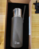 希诺纯钛保温杯男高档钛杯焖茶杯车载水杯泡茶杯子XN-T380云海雾凇 实拍图
