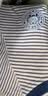舒贝怡2件装婴儿衣服夏季薄款新生儿连体衣短袖哈衣儿童爬服藏青90CM 实拍图