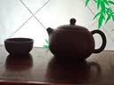 百年利永宜兴紫砂壶纯手工原矿朱泥西施喜乐一壶两杯功夫茶具送长辈礼物 西施·喜乐-朱泥【一壶两杯】 220ml 实拍图