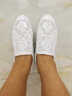 康奈休闲鞋女 春夏季款镂空网面内增高休闲鞋小白鞋女时尚韩版运动风平底舒适深口单鞋18204030 白色 38 实拍图
