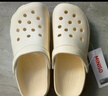 名创优品（MINISO）洞洞鞋女夏季外穿沙滩凉鞋防滑厚底踩屎感脚包头凉拖鞋骨白36-37 实拍图