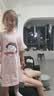 俞兆林（YUZHAOLIN）女童睡裙儿童睡衣夏季薄款纯棉中大童家居服童装 猫爪女孩 实拍图