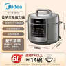 美的（Midea）【价保618】饺子王电压力锅6L家用电锅全自动智能预约饭煲无水焗双胆开盖火锅高压锅MY-E6910 实拍图